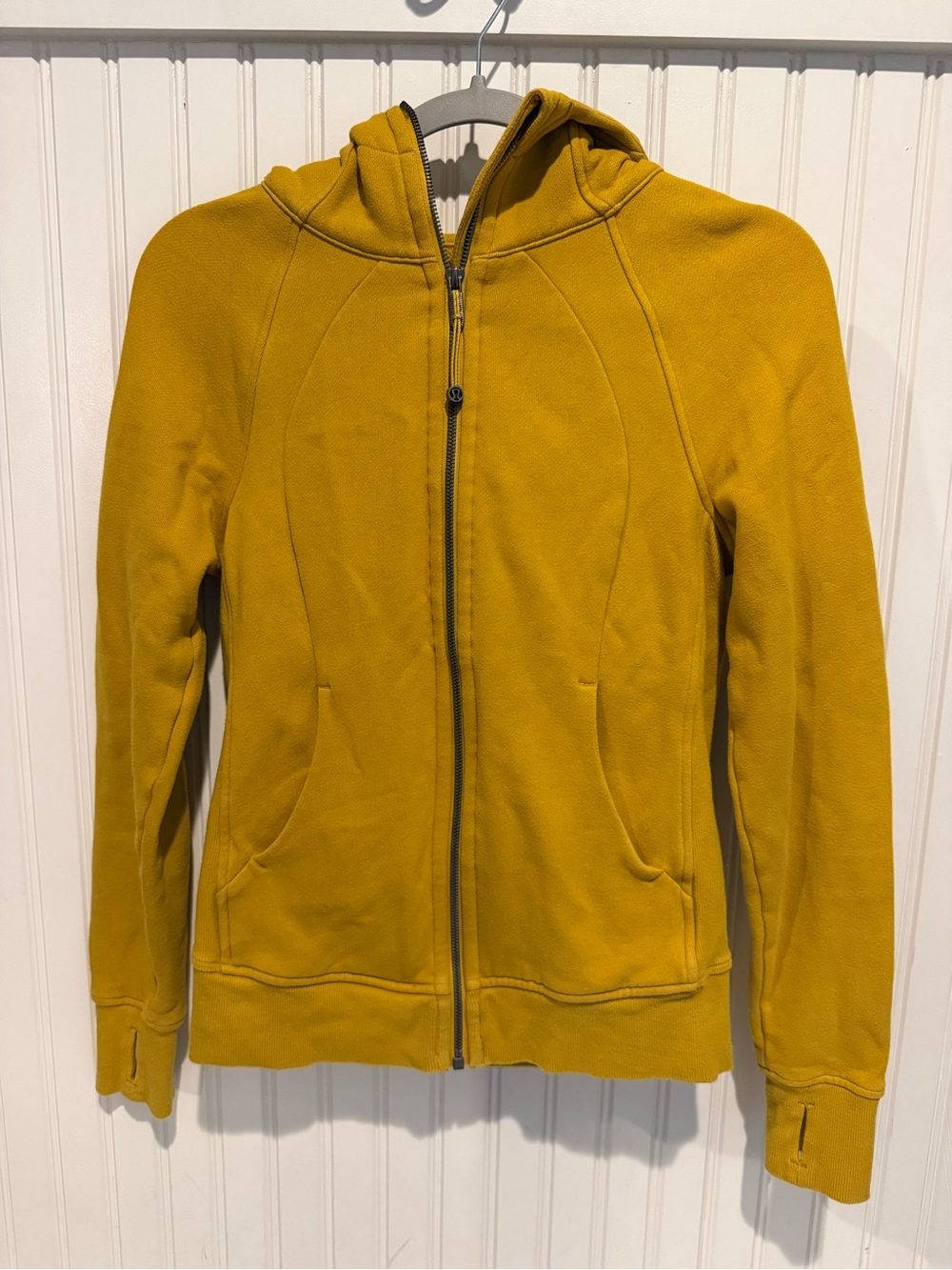 Vintage Lululemon Full Zip Scuba in honeycomb color (mustard yellow)